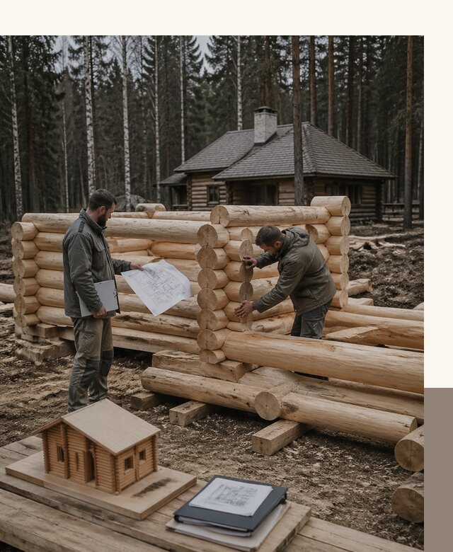Проектирование и строительство домов из бревна в Гае